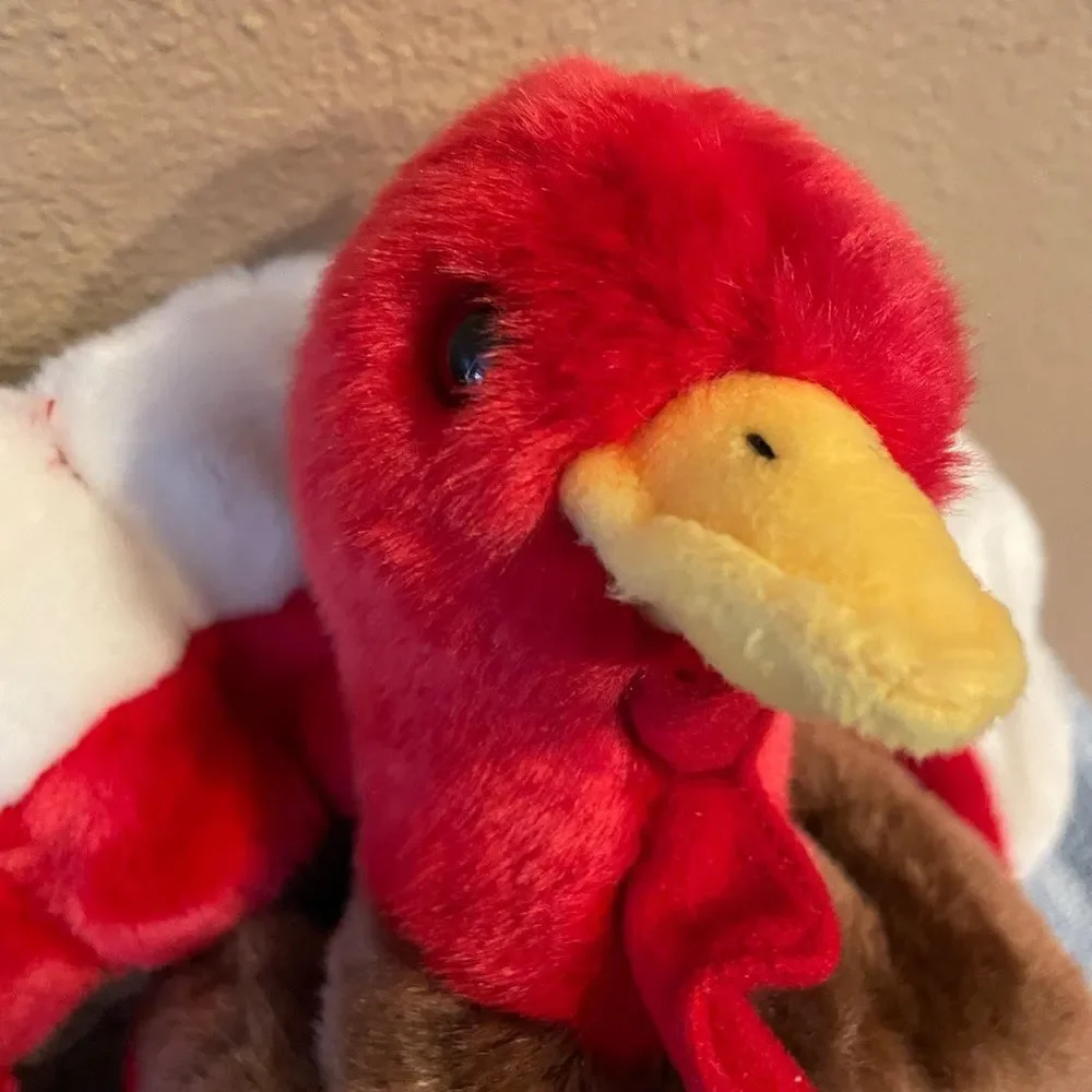 TY Vintage BIG Bat and Turkey Plush Set